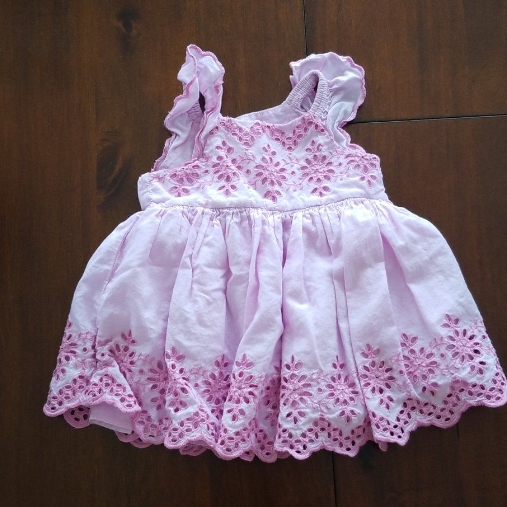 Pink Eyelet Dress Baby GAP